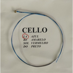Corda Violoncelo Cello Mauro Calixto Lá - Azul Corda Violoncelo Cello Mauro Calixto Lá - Azul